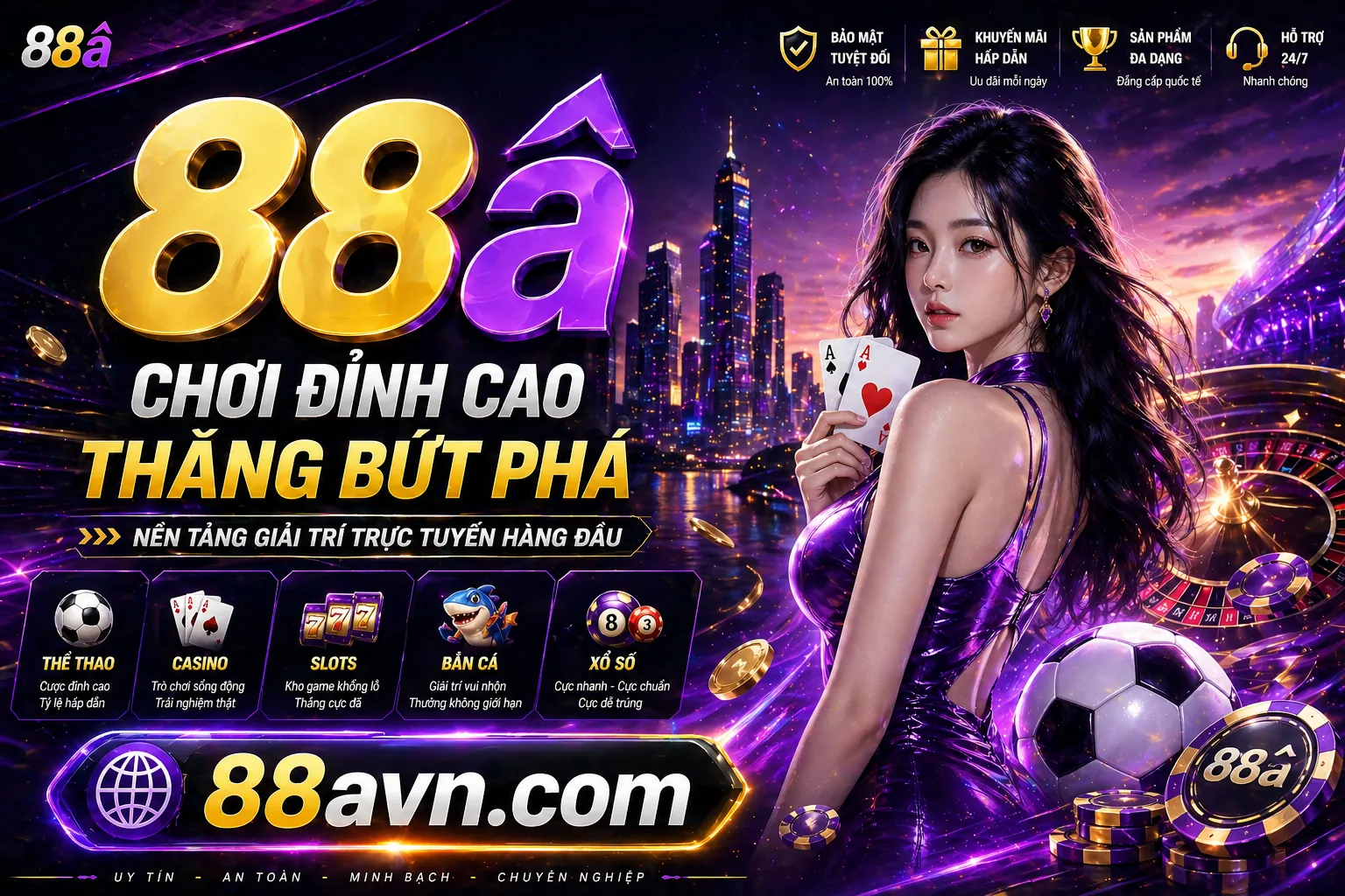 Sân vận động với ánh đèn rực rỡ và các biểu tượng thể thao, tượng trưng cho cá cược thể thao đỉnh cao tại 8kbets nổ hũ